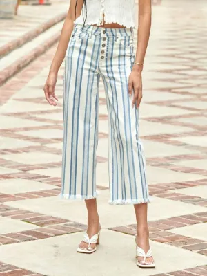 Wide Leg Denim - Ankle Length