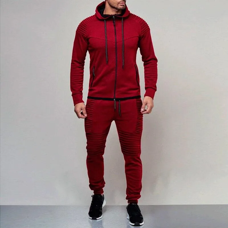Winter Hooded Sweatshirt  Drawstring Pants Sportswear