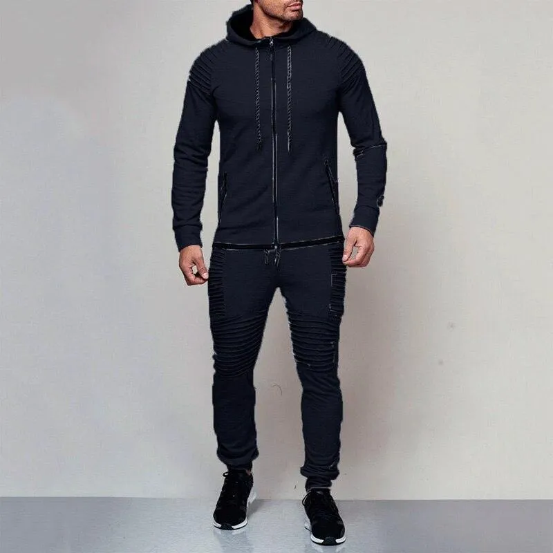 Winter Hooded Sweatshirt  Drawstring Pants Sportswear