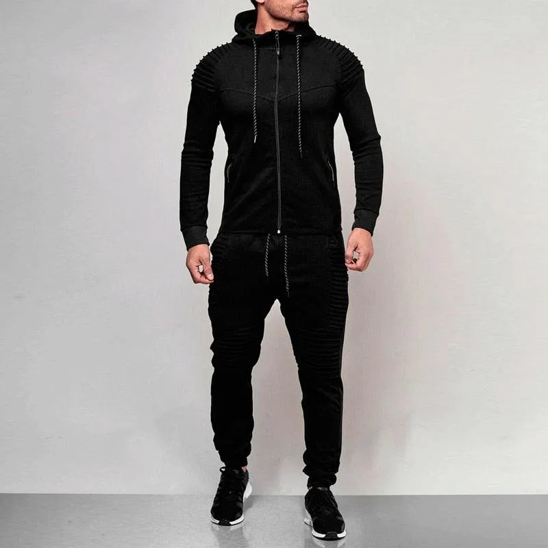 Winter Hooded Sweatshirt  Drawstring Pants Sportswear