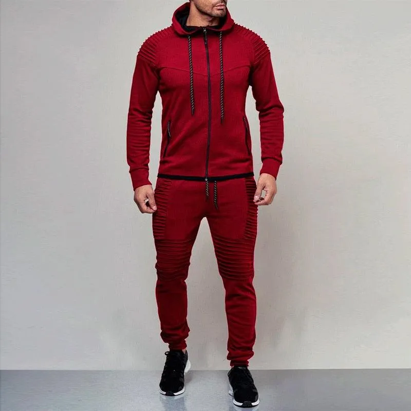 Winter Hooded Sweatshirt  Drawstring Pants Sportswear