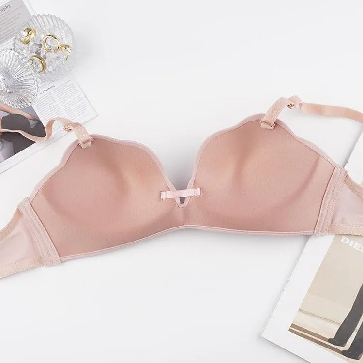 Wireless Push-up Bra with Removable Straps: Comfort & Lift