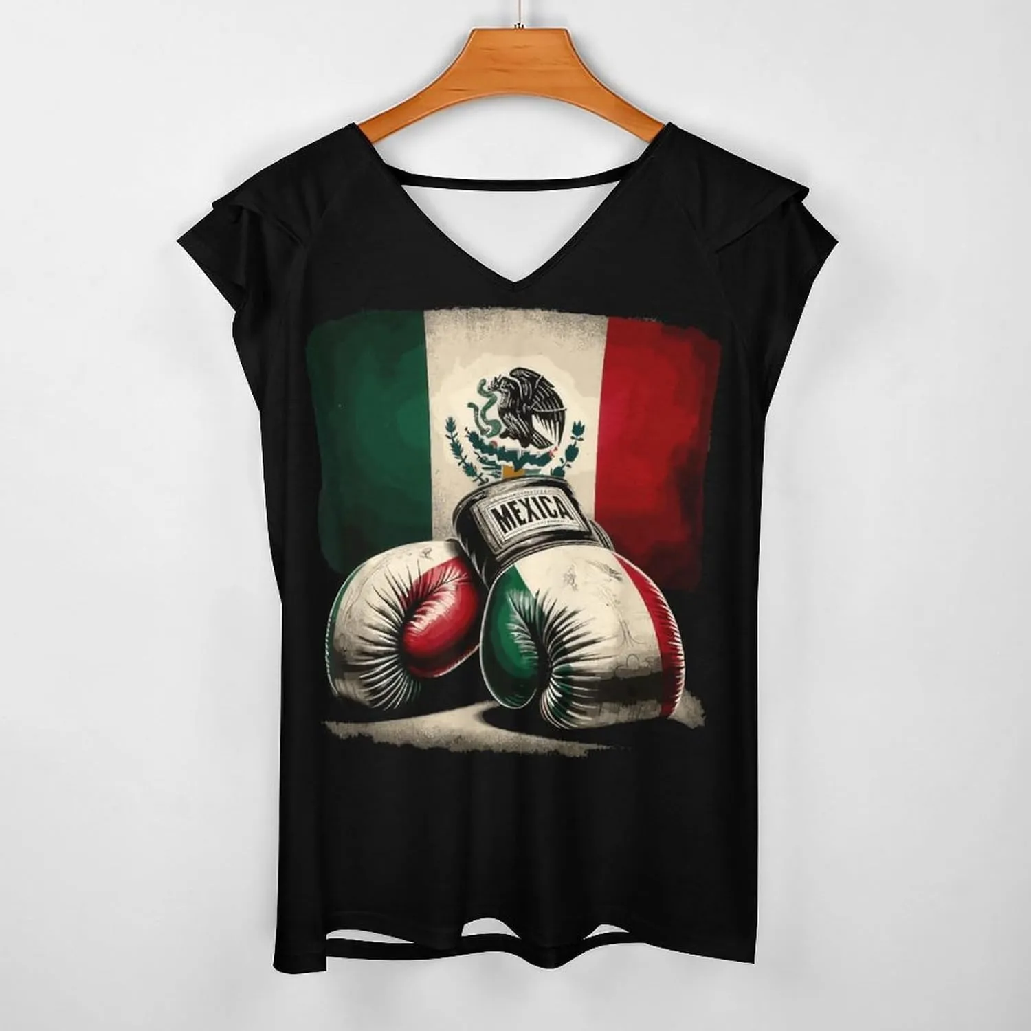 Woman T-Shirts Summer V Neck Tshirt Classy Retro Short-Sleeve for Women Slim Fit tees