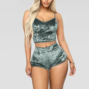Women 2piece sets Babydoll Lingerie Nightwear Pajama Sets