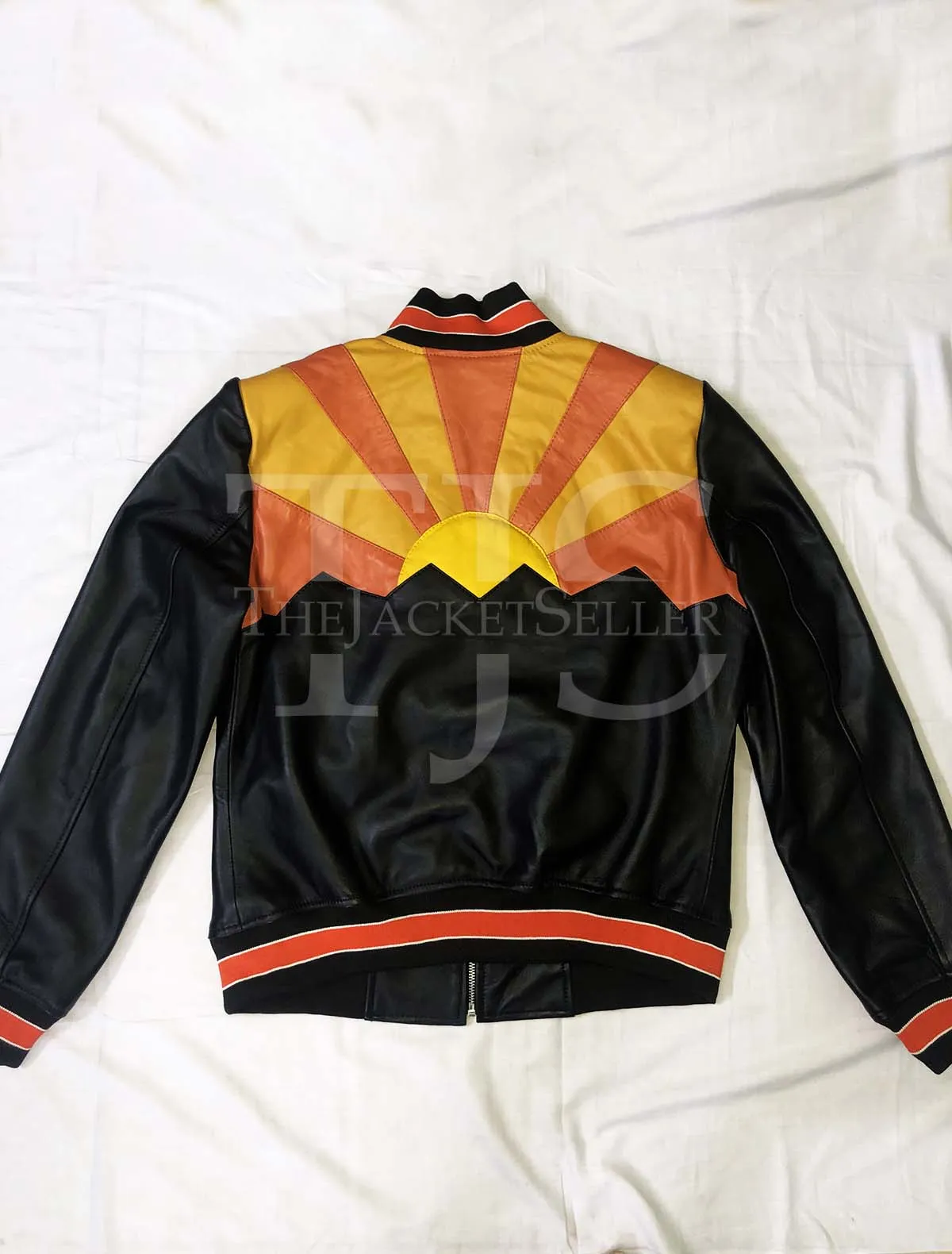 Women Leather Sunrise Jacket by TJS