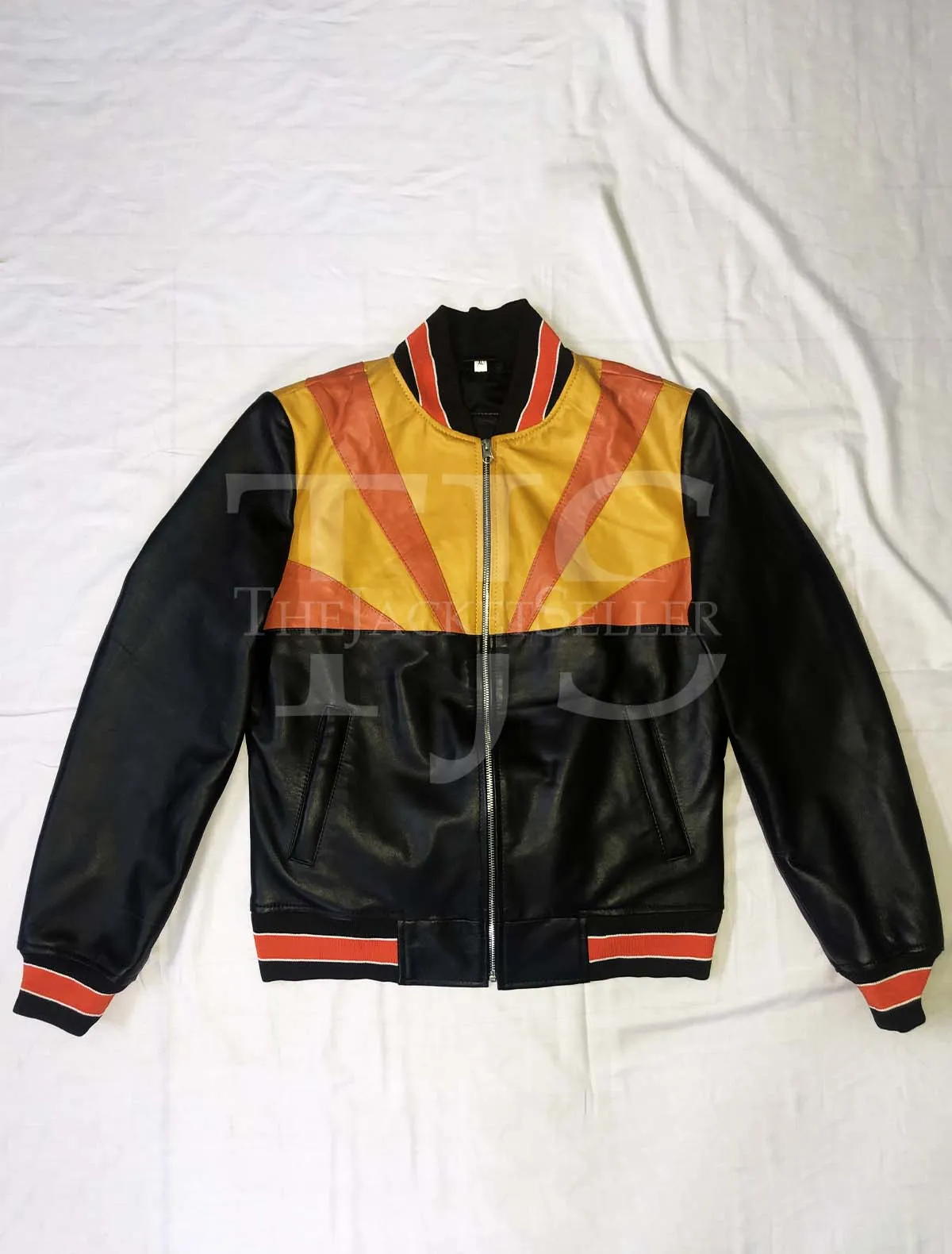 Women Leather Sunrise Jacket by TJS