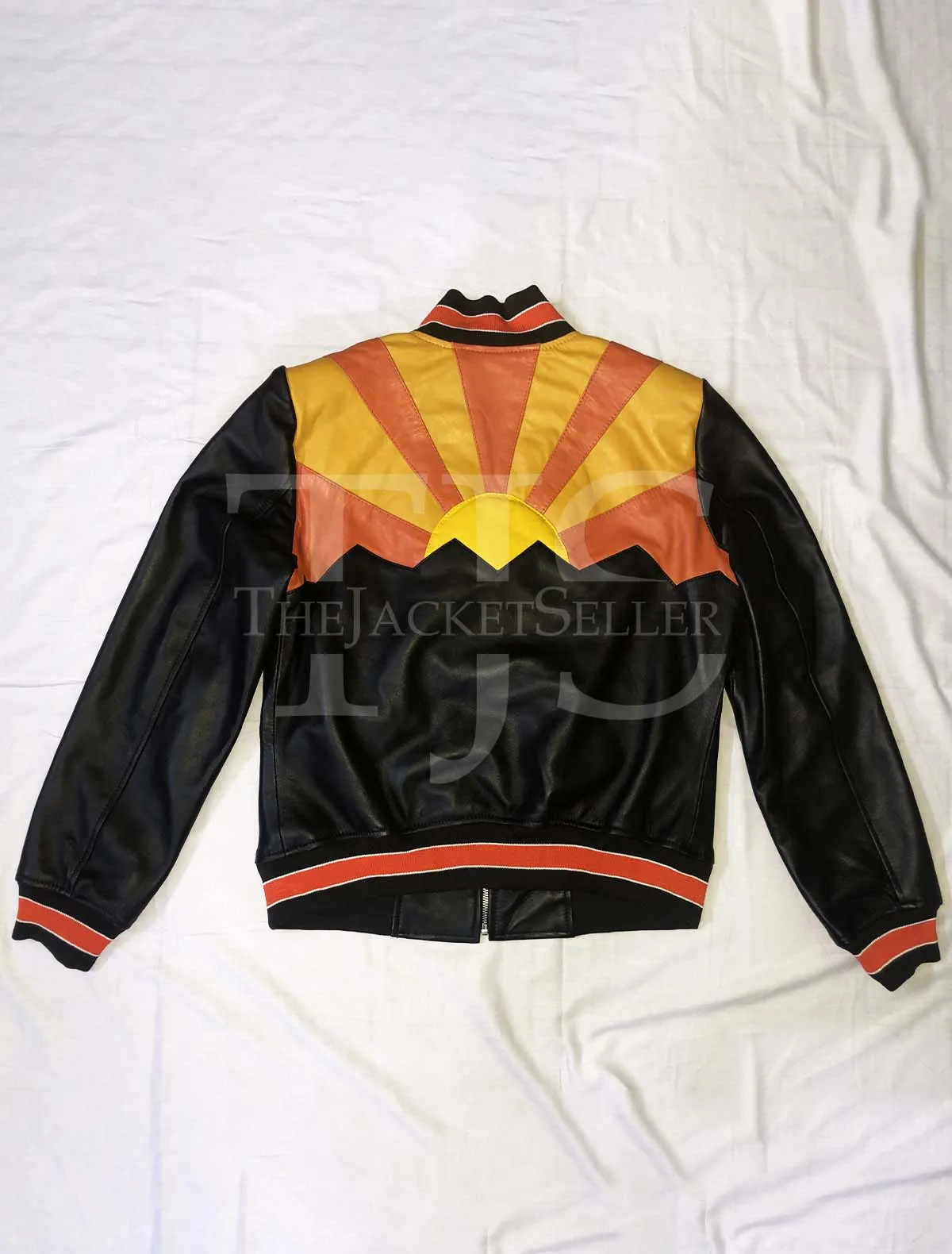 Women Leather Sunrise Jacket by TJS