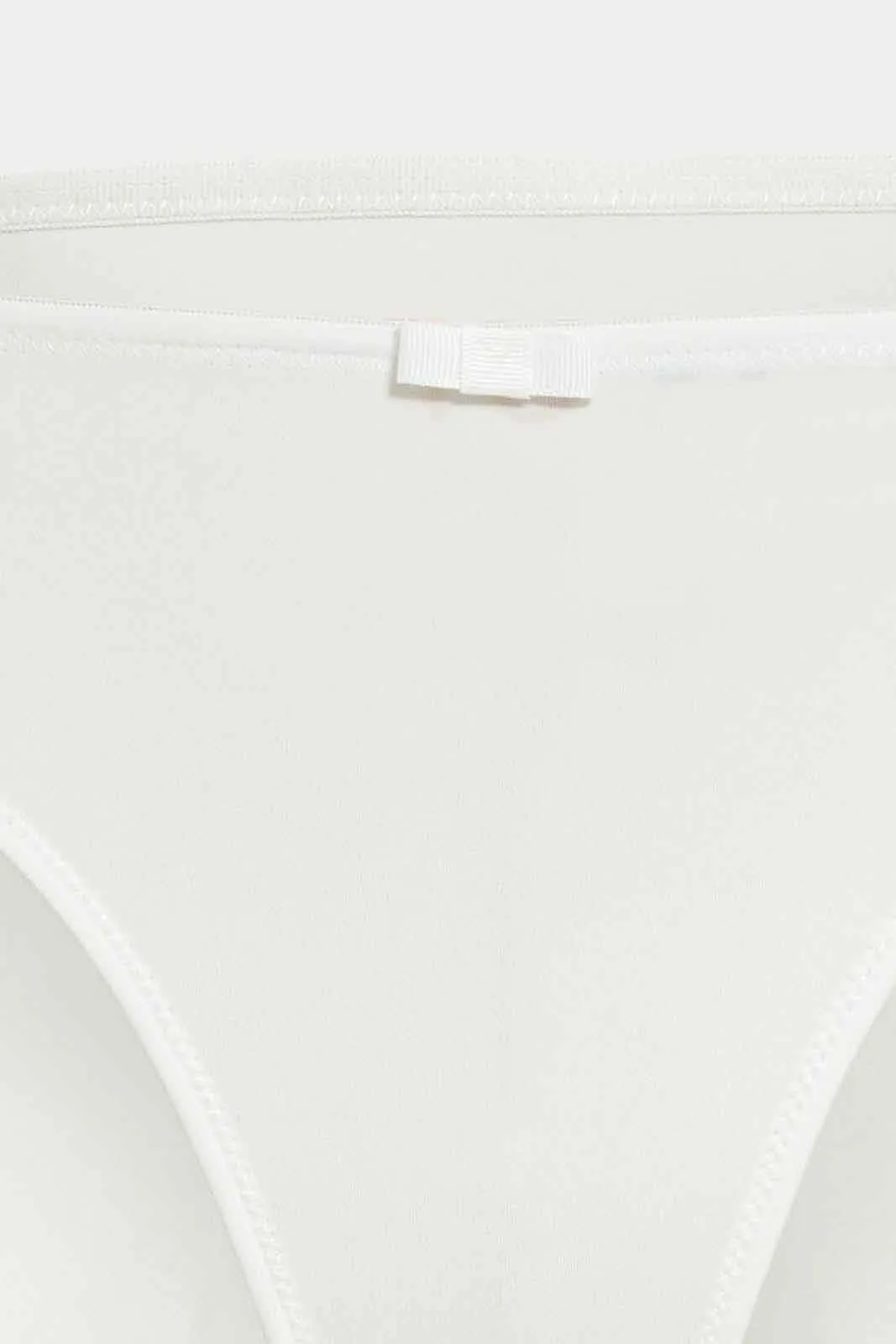 Women Lilac And White High Leg Brief Set (Pack Of 2)