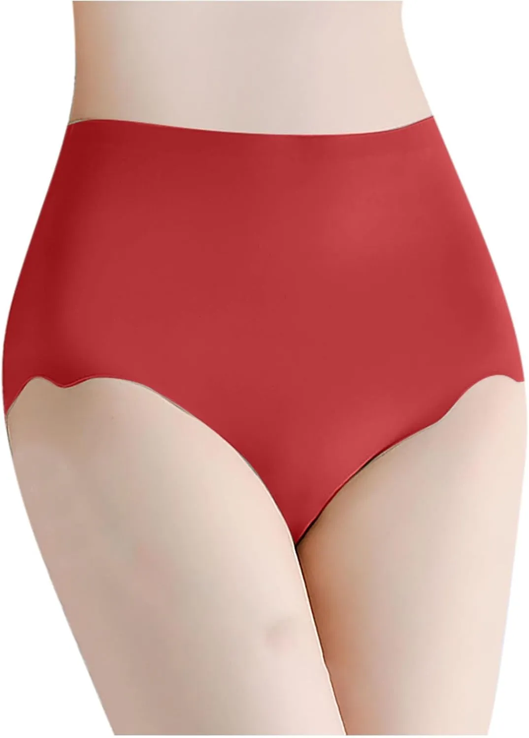Women Panty Underwear Stretch High Waist Seamless Breathable Soft Comfy Cotton Briefs Yoga Sport Slim Fit Boyshort