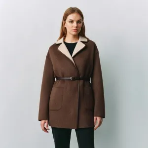Women Premium Fashion High Quality  Wool Coats Autumn and Winter New Luxury Women'S Clothing Jacket