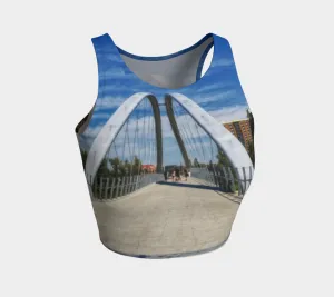 Women's Athletic Crop Top - George C. King Bridge