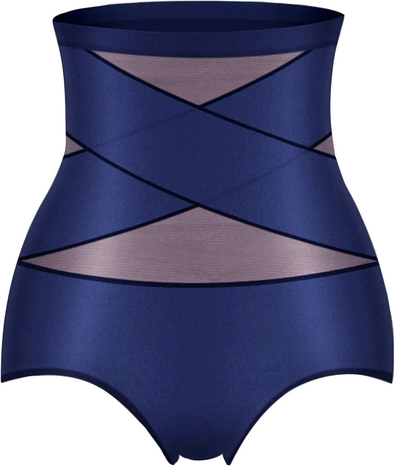 Womens Body Shaping Underwear Panty Thin Breathable Bandage High Waist Ice Silk Abdomen Boyshorts Briefs Underpant