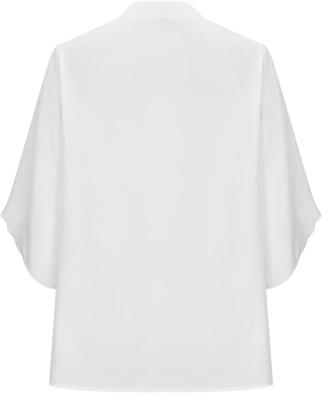 Women's Chiffon Blouse Tops Casual V Neck Ruffle Half Sleeve Shirt Tunic Top Business Casual Party Flattering Blouses