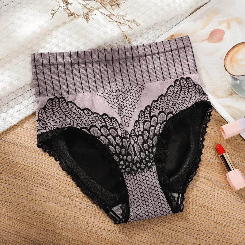 Women's Cotton High Waist Tummy Support Panties - LV389