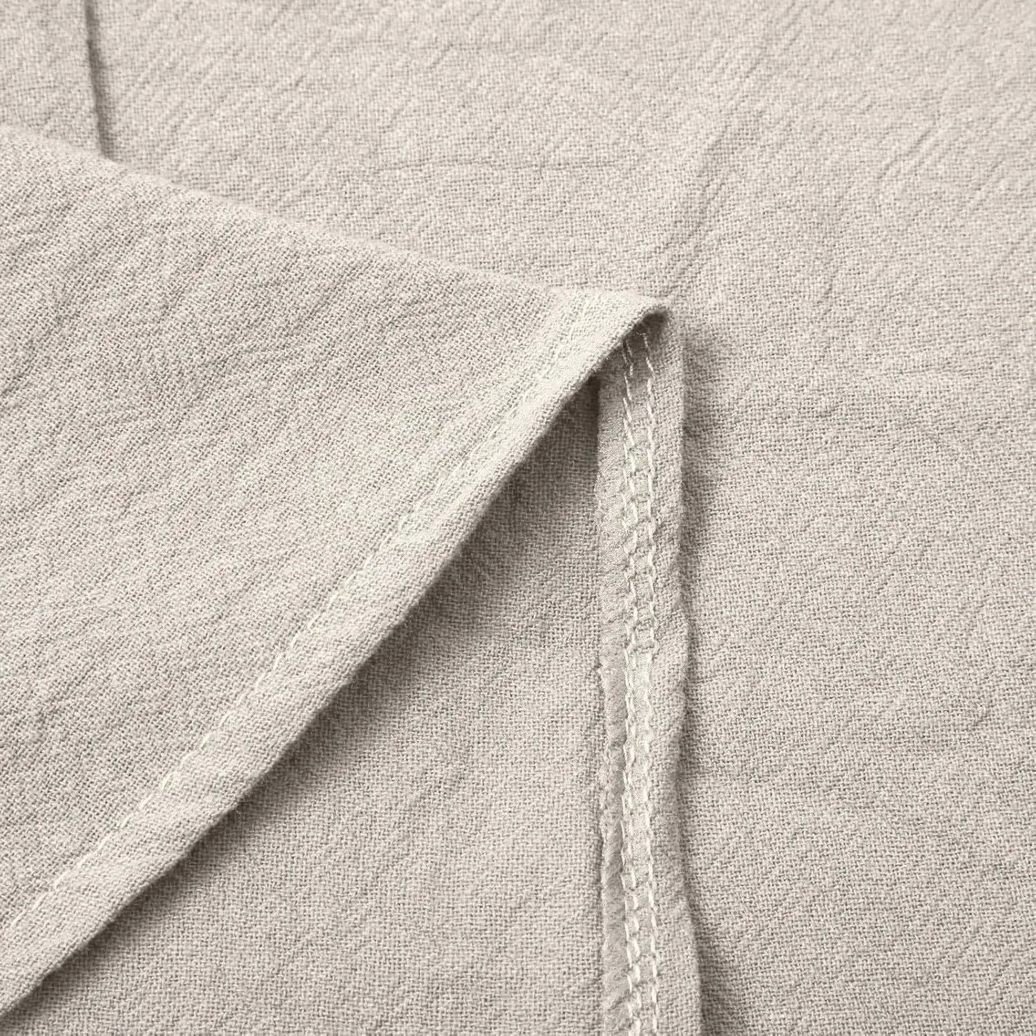 Women's Cotton Linen Short Sleeve Shirts Casual Loose Crewneck Tunic Tops Summer Trendy Button Beach Vacation T Shirt