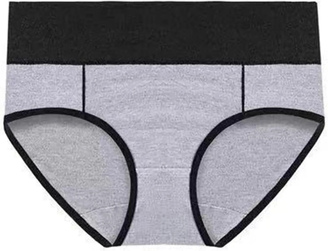 Women's Cotton Underwear High Waist Stretch Briefs Soft Underpants Ladies Full Coverage Panties 10 Pack Plus Size