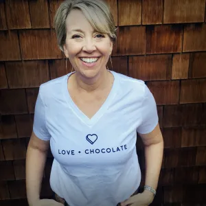 Women's Cut Love   Chocolate T-Shirt
