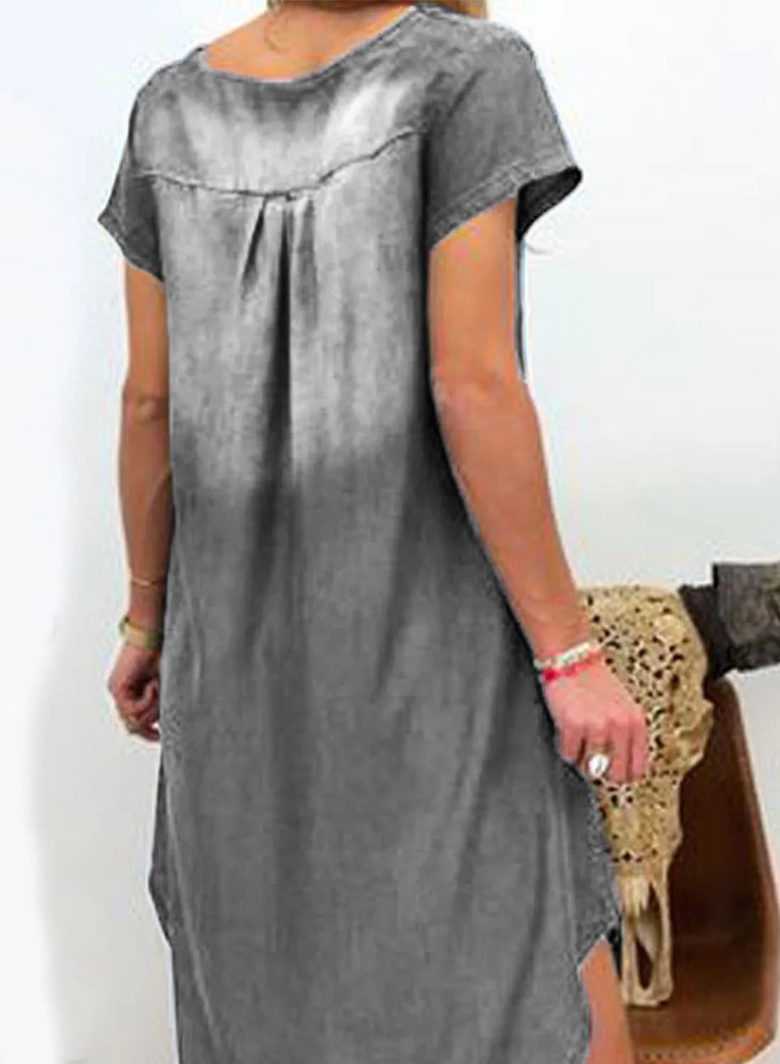 Women's Dresses Denim Mini Dress