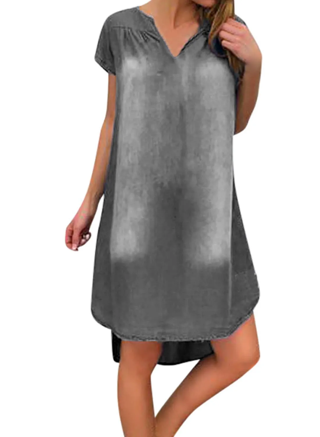 Women's Dresses Denim Mini Dress