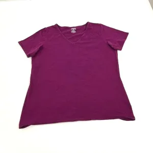 Women's Duluth Trading Magenta Short Sleeve V Neck T-shirt - Size 2XL