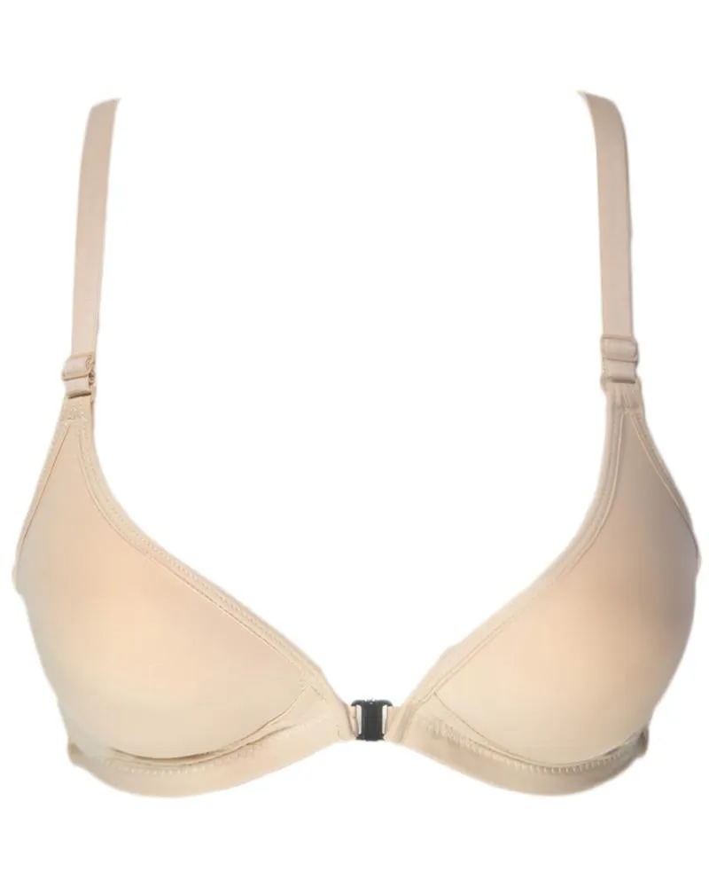 Women's Front Open Skin Bra - Push Up Bra, Single Padded Bra