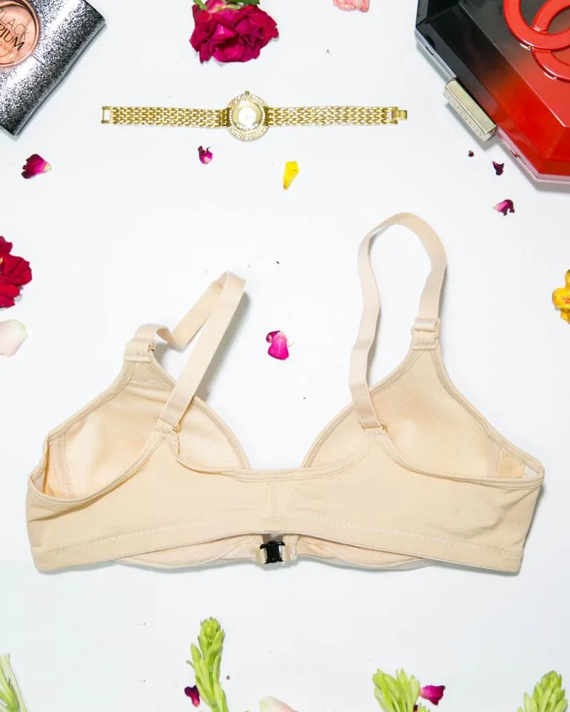 Women's Front Open Skin Bra - Push Up Bra, Single Padded Bra