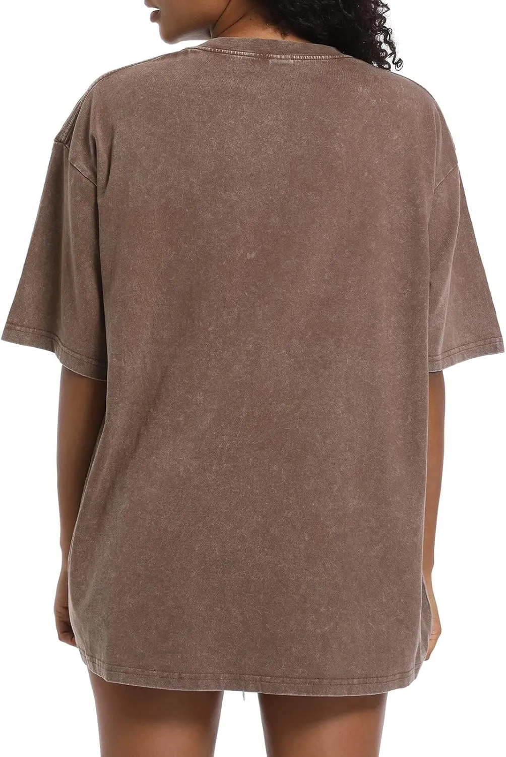 Womens Grunge Oversized Tshirt Shirts Boyfriend Baggy Crewneck Short Sleeve Graphic Tees for Women