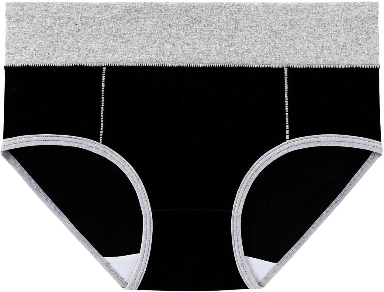 Women's High Waisted Cotton Underwear Soft Stretch Full Coverage Panties Multiple Colors Underpants Briefs 3 Pack