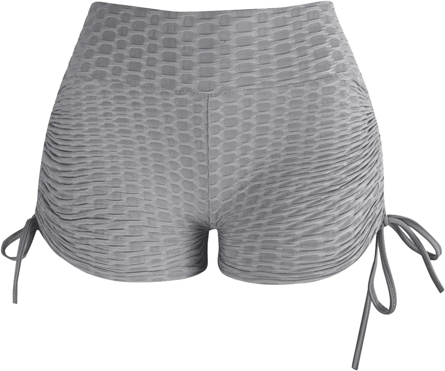 Women's High-Waisted Workout Running Shorts,Tie Waist,Summer Casual Style