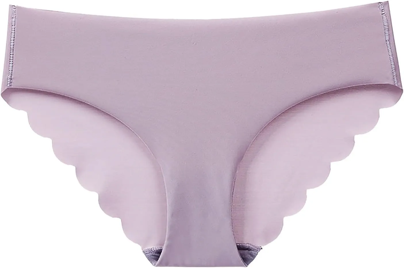 Women's Ice Silk Bikini Panties Underwear Mid-Waist Stretch Breathable Seamless Comfy Boyshorts Briefs Underpant