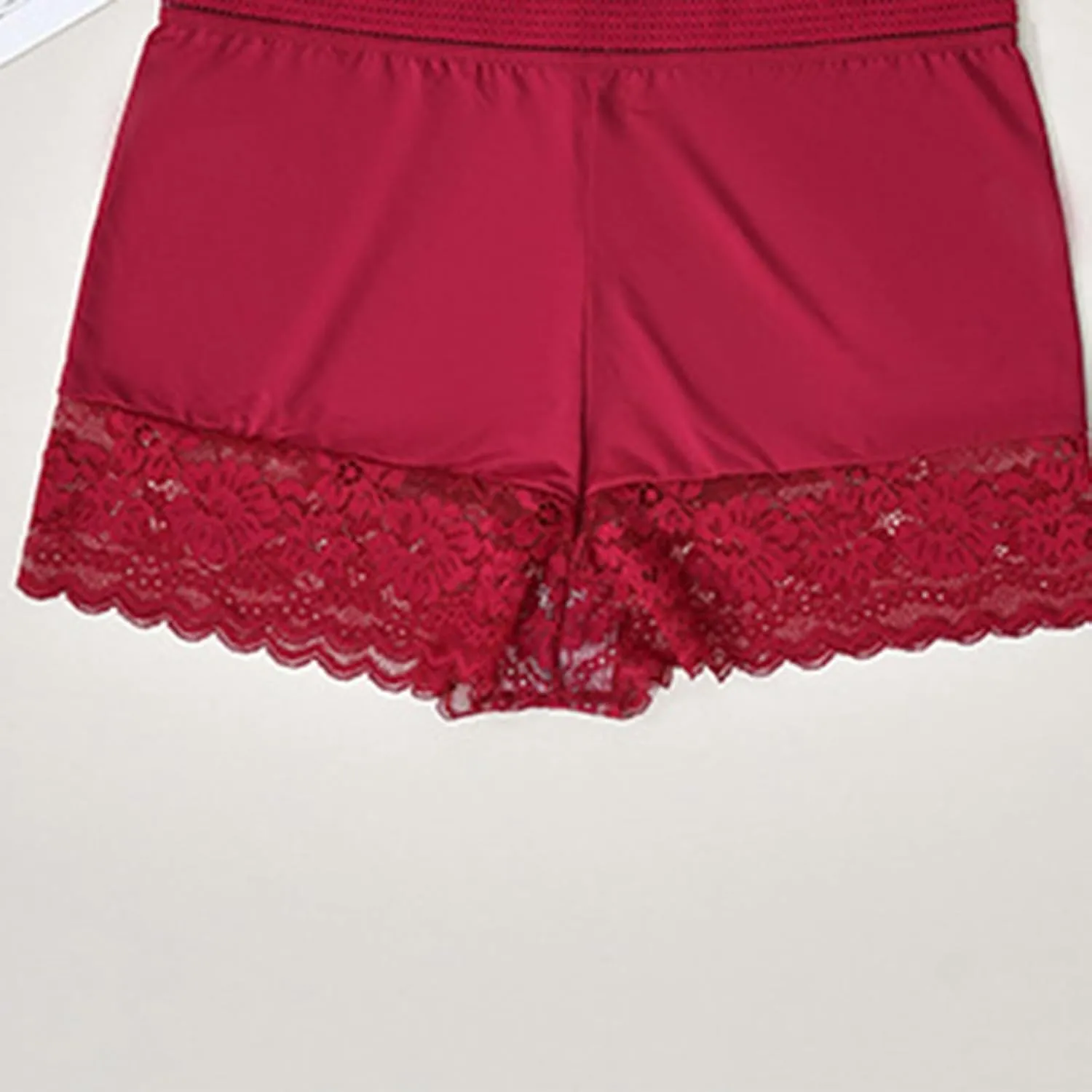 Women's Lace Boxer Briefs High Waist Hip Lift Underwear Ice Silk Lightweight Thin Breathable Legging Boyshorts