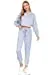 Women's  Long Dolman Sleeves Crew Neck Hacci Crop Top