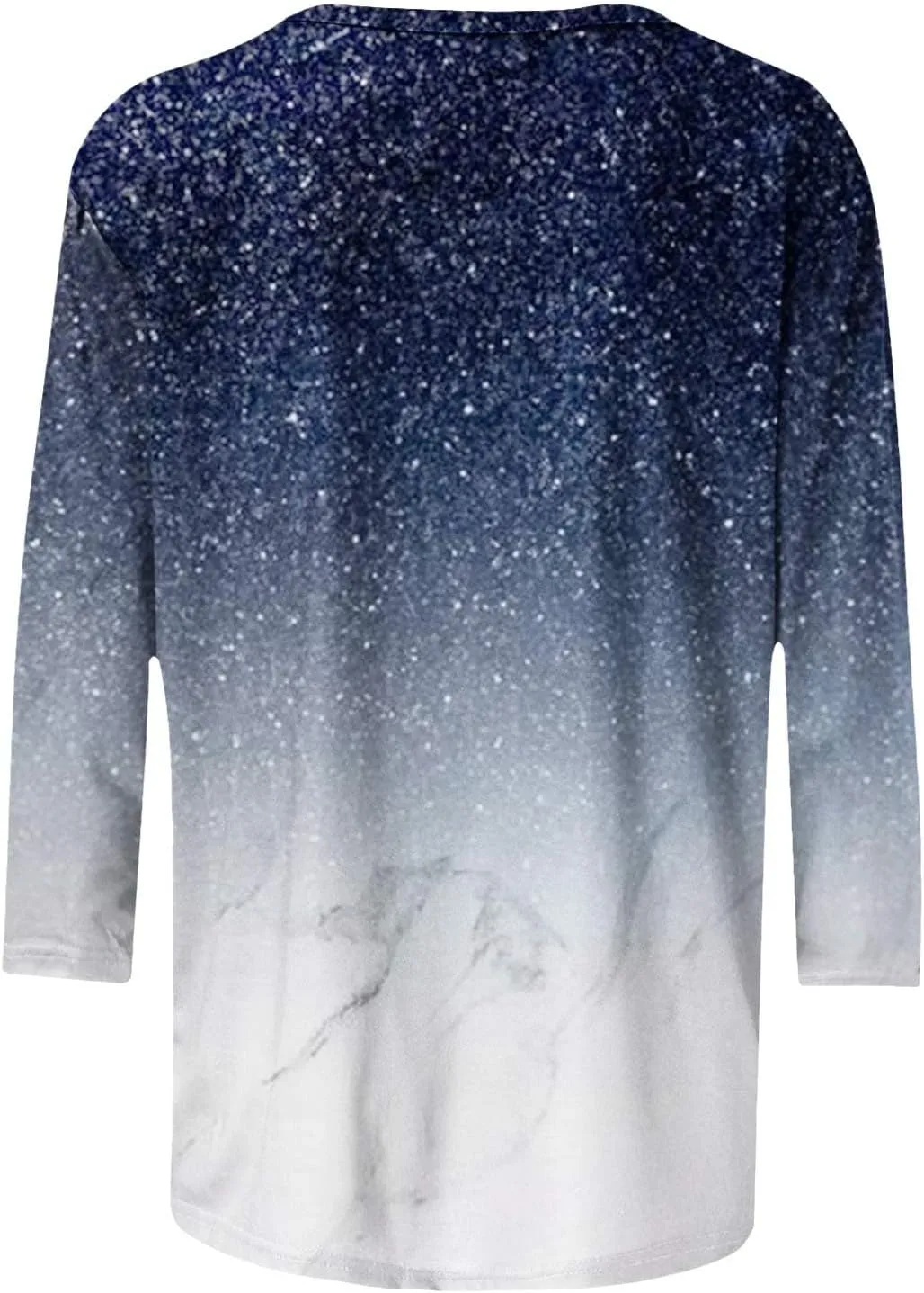Womens Long Sleeve Crewneck Tunic Tops Gradient Color Block Shirts Blouse Slim Fit Tees T-Shirt Teen Girl Dressy Casual