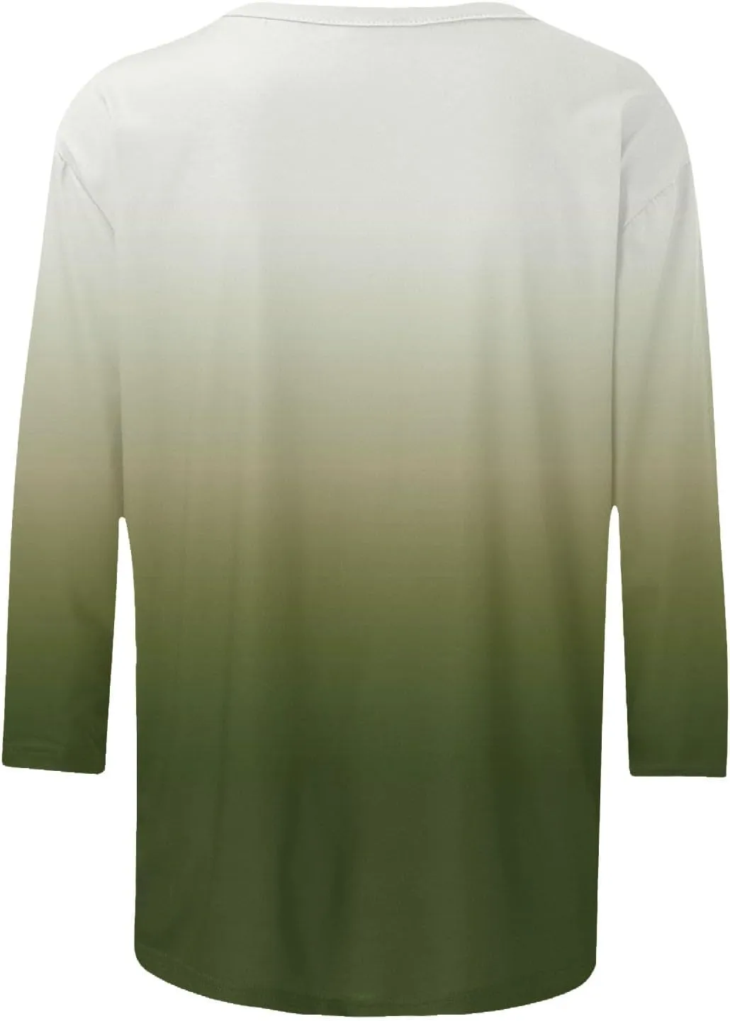 Womens Long Sleeve Crewneck Tunic Tops Gradient Color Block Shirts Blouse Slim Fit Tees T-Shirt Teen Girl Dressy Casual