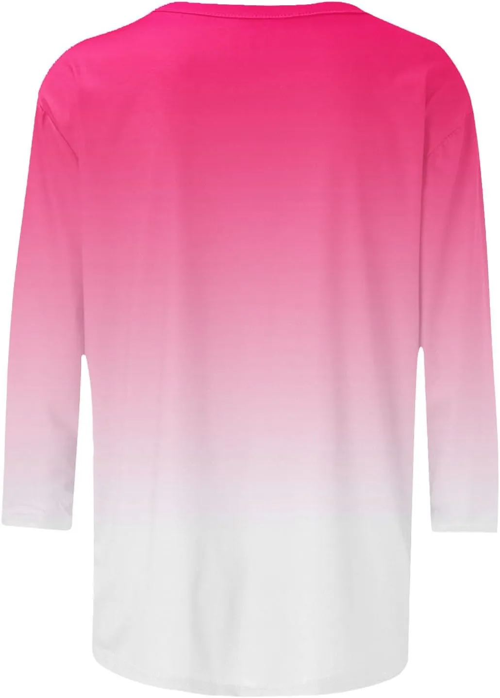 Womens Long Sleeve Crewneck Tunic Tops Gradient Color Block Shirts Blouse Slim Fit Tees T-Shirt Teen Girl Dressy Casual