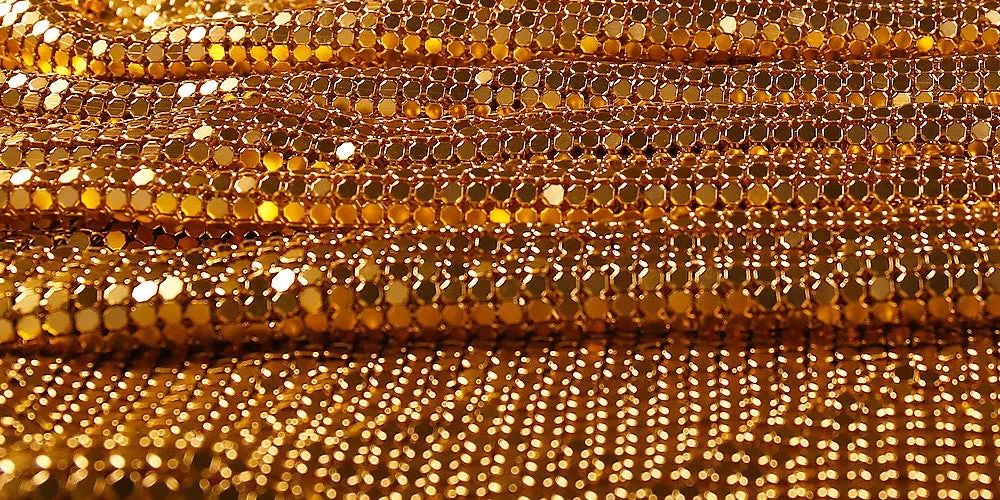 Women's Metallic Chainmail Mini Party Dress