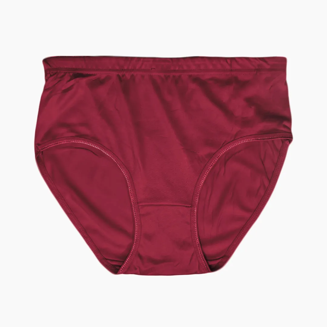 Women's Regular Cotton  Panty - Maroon