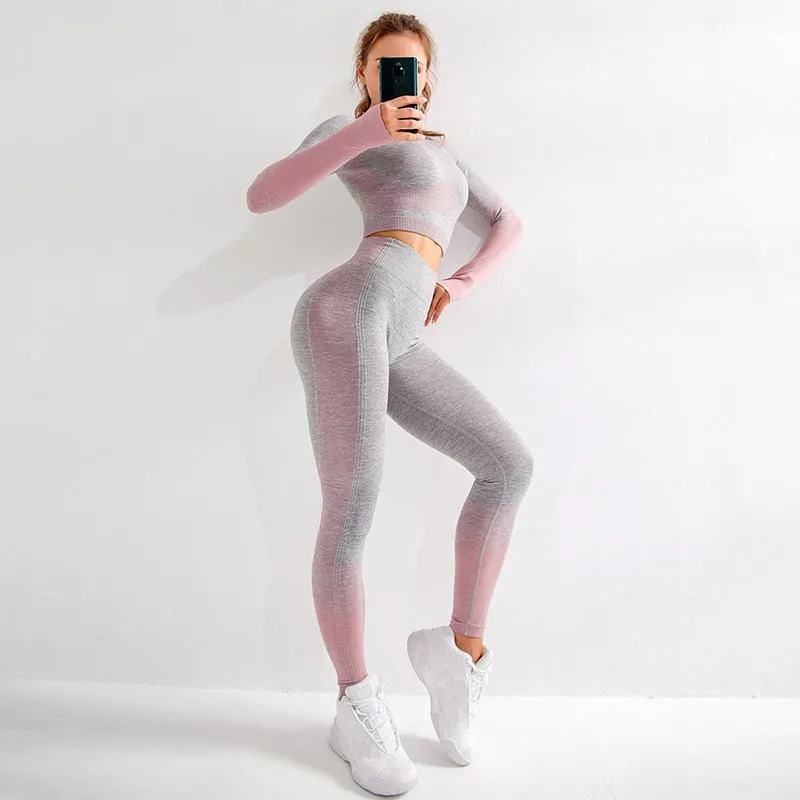 Women's Seamless Gradient Sports Legging