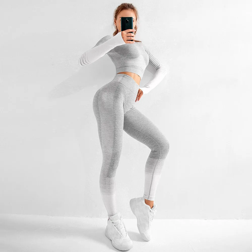 Women's Seamless Gradient Sports Legging