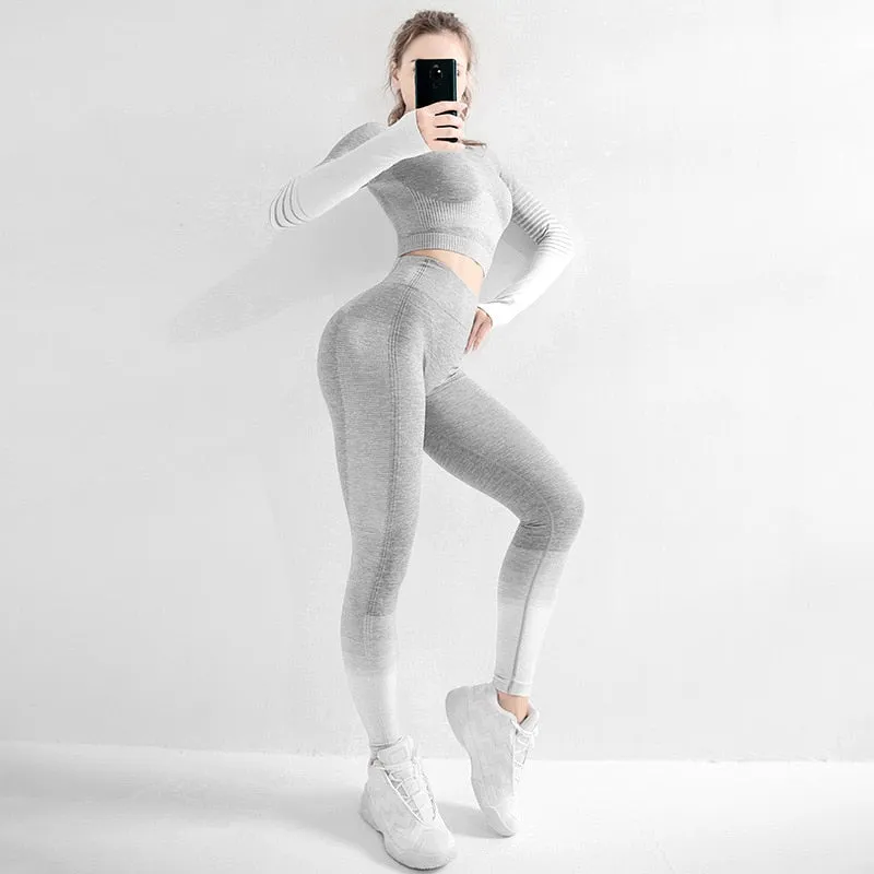 Women's Seamless Gradient Sports Legging