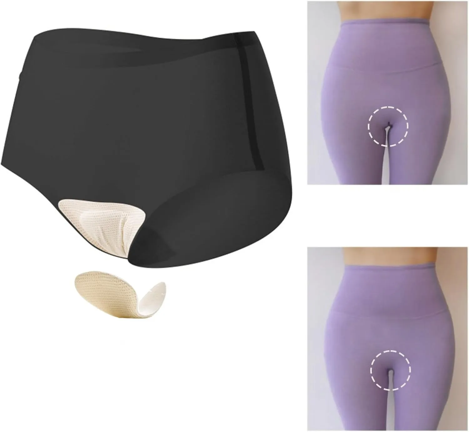 Womens Seamless Underwear High Waisted No Show Invisible Panties Full Coverage Breathable Briefs Invisible Panties