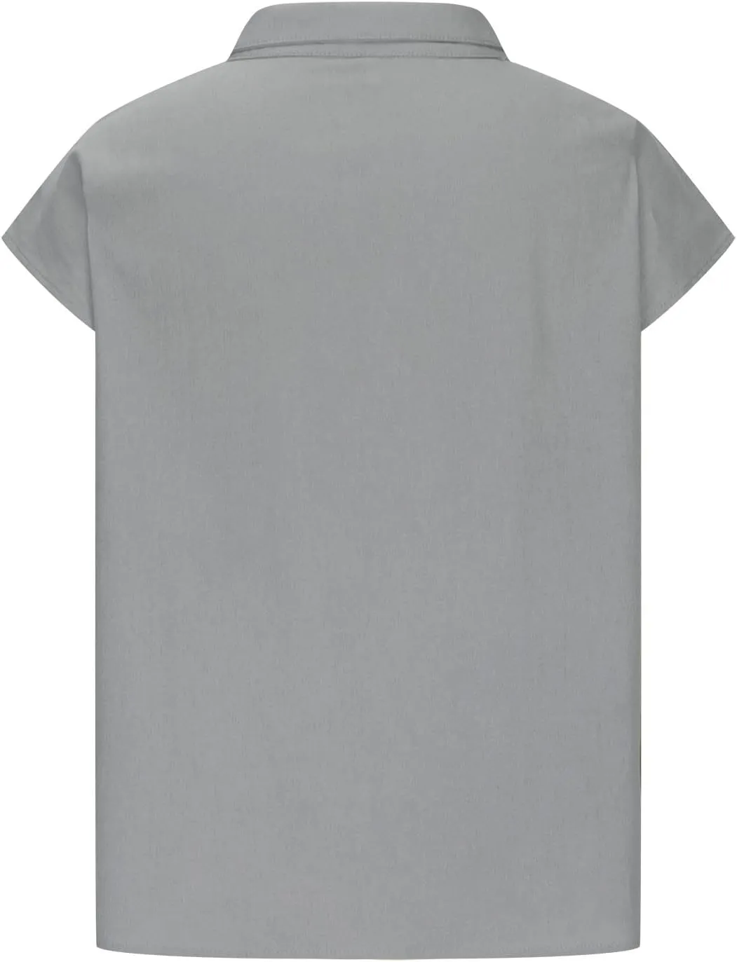Womens Short Sleeve Button Cotton Linen Tops Simple Solid Color Tees Shirts Loose Casual Fashion Blouse