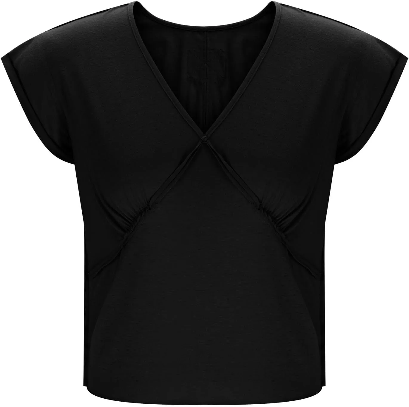 Womens Tank Top Sexy Deep V Neck Crop Tops Low Cut Summer Cap Sleeve T Shirts Y2k Slim Fit Tees