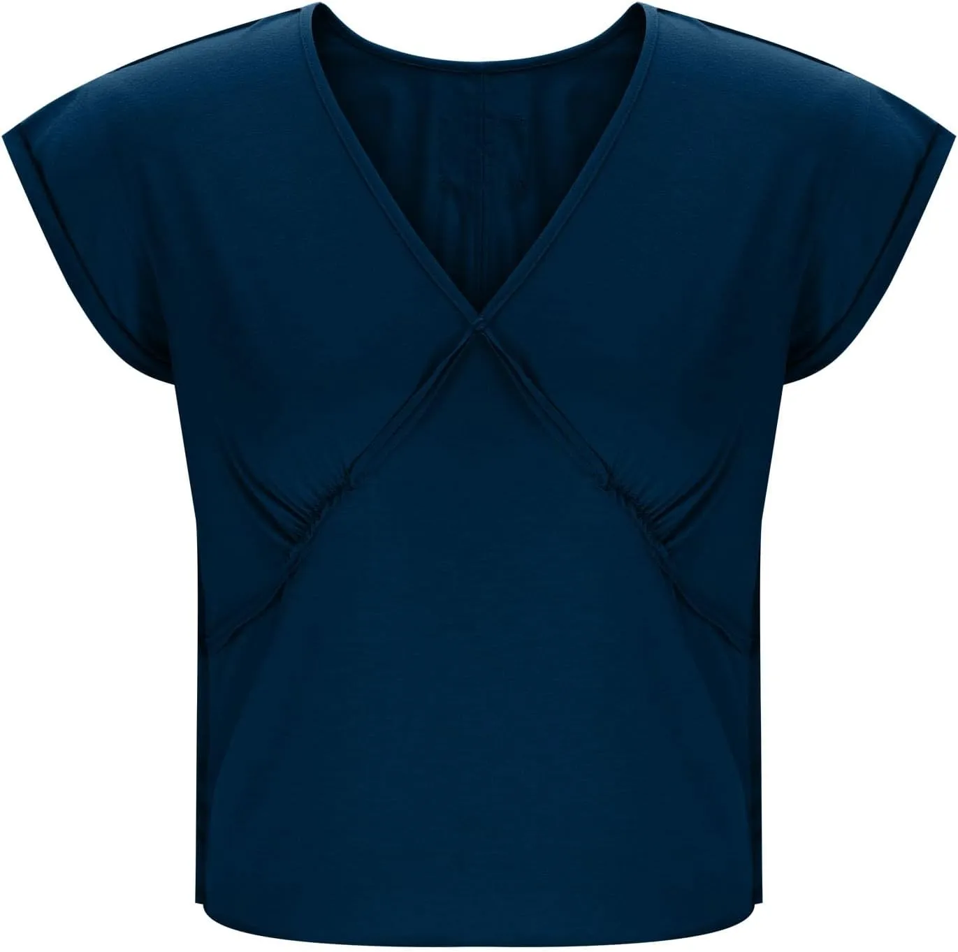 Womens Tank Top Sexy Deep V Neck Crop Tops Low Cut Summer Cap Sleeve T Shirts Y2k Slim Fit Tees