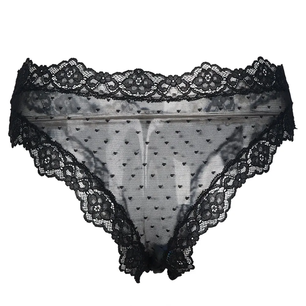 Women's Underwear | Black Lace Low-Rise Panties