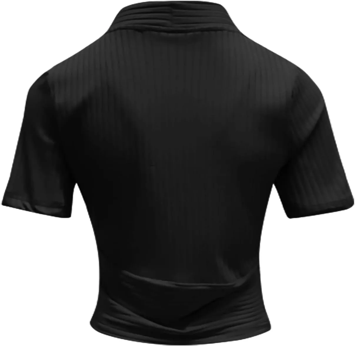 Workout Tops Womens Summer Sexy Short Sleeve Crop Top Solid Deep V Neck Shirts Casual Trendy Slim Fit Tees Blouses