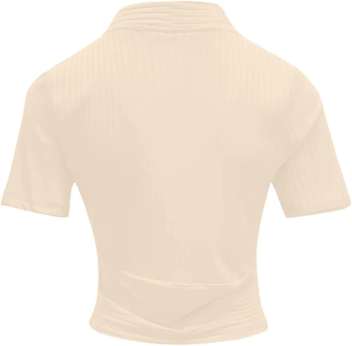 Workout Tops Womens Summer Sexy Short Sleeve Crop Top Solid Deep V Neck Shirts Casual Trendy Slim Fit Tees Blouses
