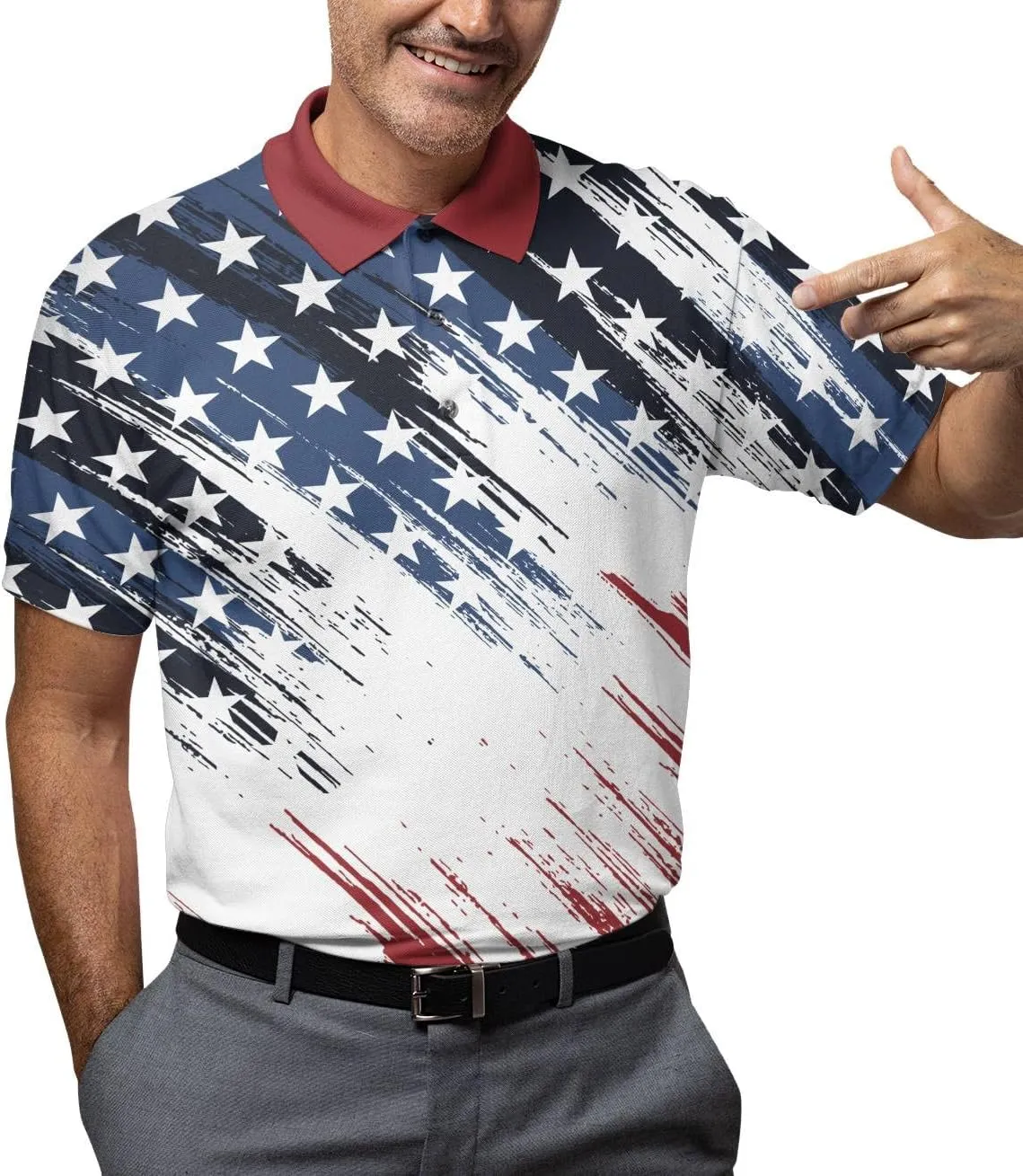 World's Okayest Golfer Funny Personalized Crazy Golf Shirts for Men, Men's Golf Shirts Short Sleeve, Lightweight Golf Polos