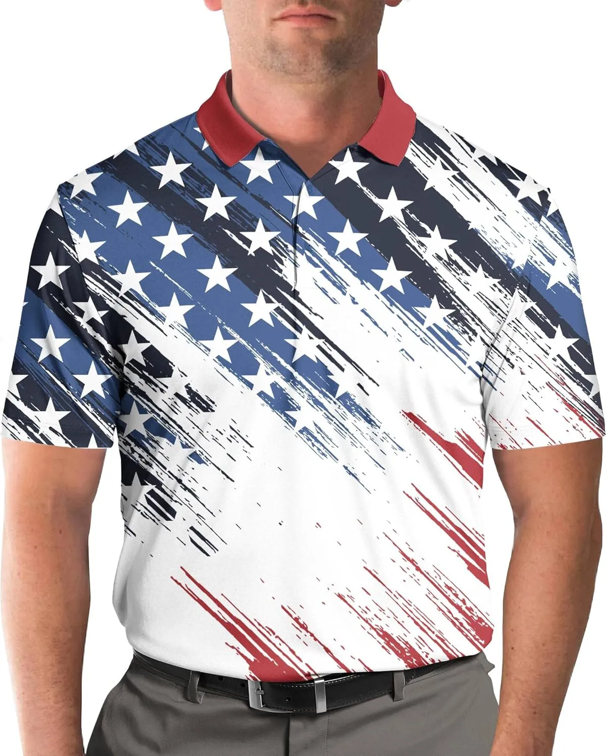 World's Okayest Golfer Funny Personalized Crazy Golf Shirts for Men, Men's Golf Shirts Short Sleeve, Lightweight Golf Polos