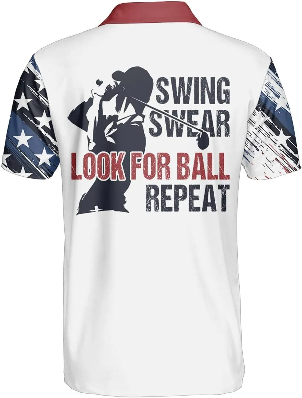World's Okayest Golfer Funny Personalized Crazy Golf Shirts for Men, Men's Golf Shirts Short Sleeve, Lightweight Golf Polos
